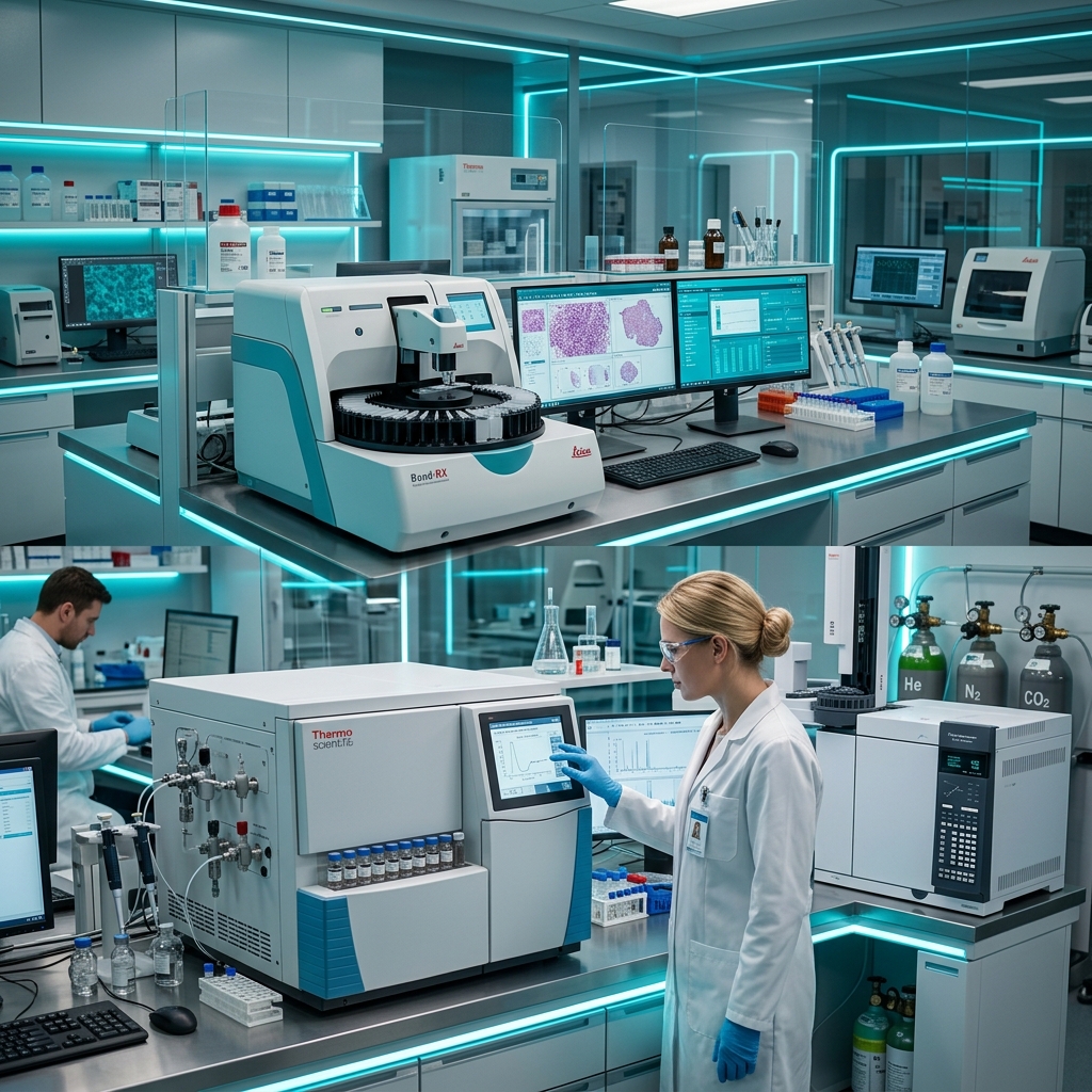 Automated Laboratory Tissue Microtomes and Diagnostic Gas Analyzers